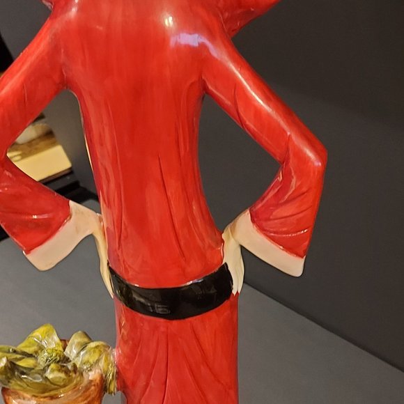 A Santini Classic Art Deco Statue Italy Lady by The Post - Picture 6 of 10